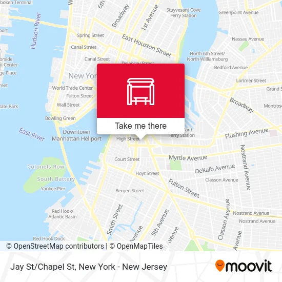 Jay St/Chapel St map