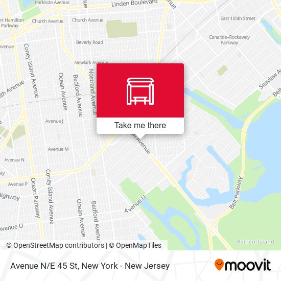 Mapa de Avenue N/E 45 St