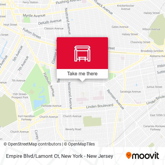 Empire Blvd/Lamont Ct map