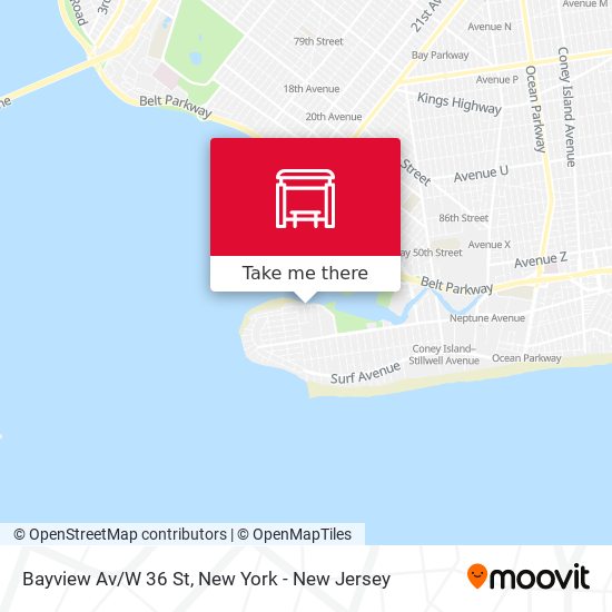 Mapa de Bayview Av/W 36 St