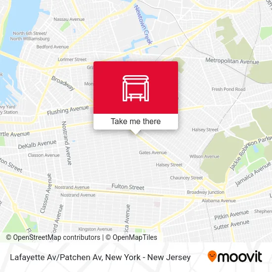Lafayette Av/Patchen Av map