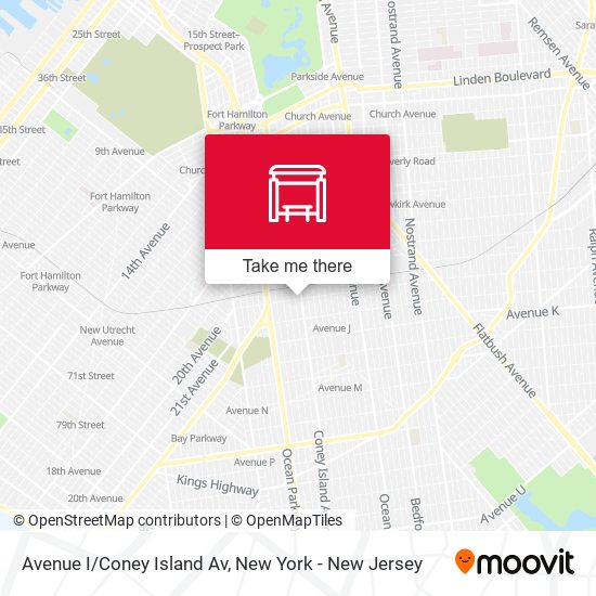 Mapa de Avenue I/Coney Island Av