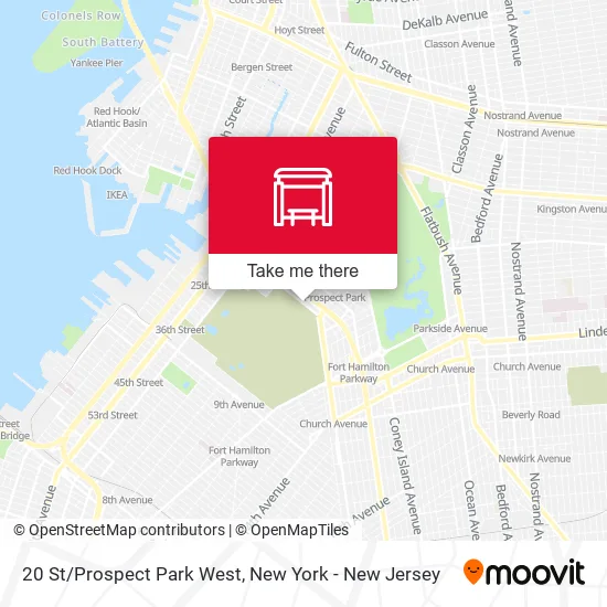 20 St/Prospect Park West map