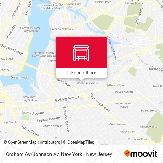 Graham Av/Johnson Av map