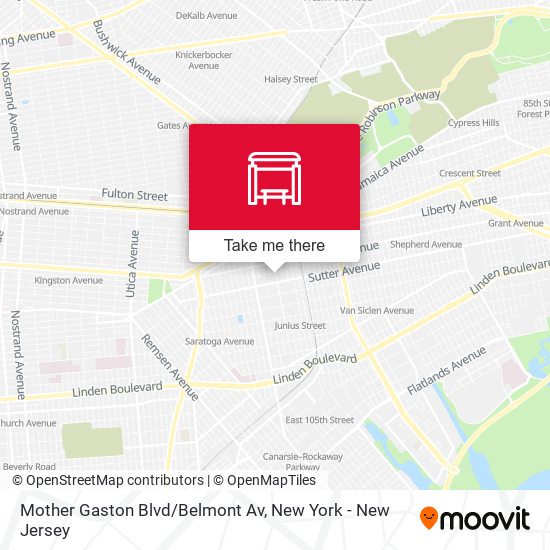 Mother Gaston Blvd/Belmont Av map