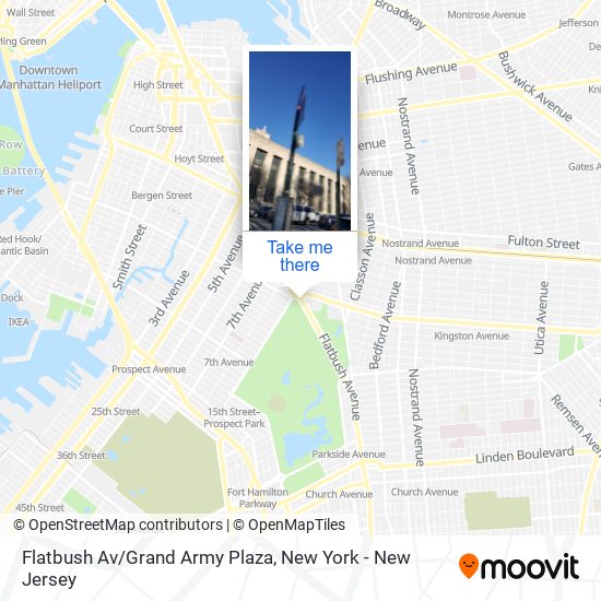 Flatbush Av/Grand Army Plaza map