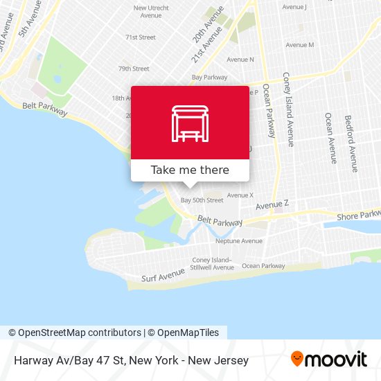Mapa de Harway Av/Bay 47 St