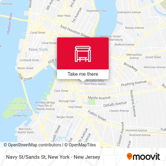 Navy St/Sands St map