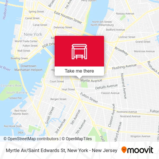 Myrtle Av/Saint Edwards St map