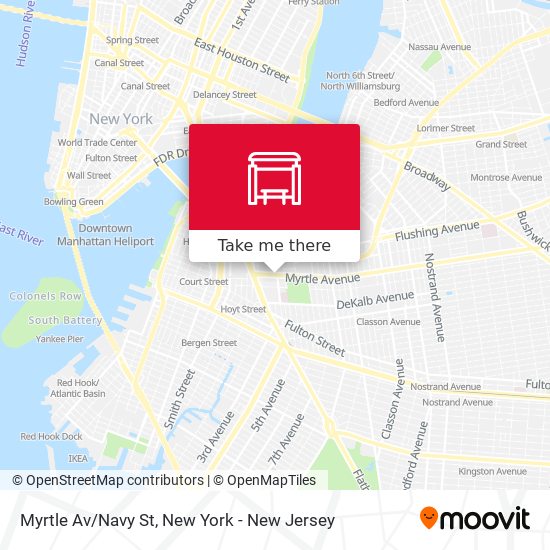 Mapa de Myrtle Av/Navy St