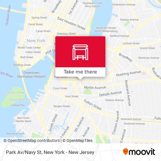 Park Av/Navy St map