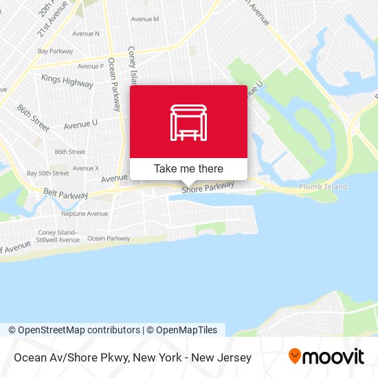 Mapa de Ocean Av/Shore Pkwy