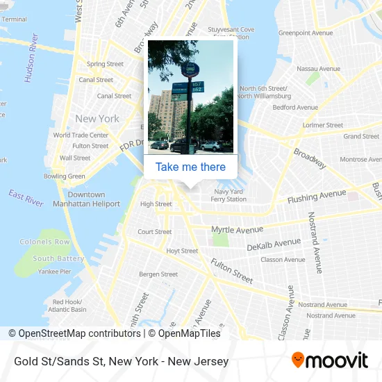 Gold St/Sands St map