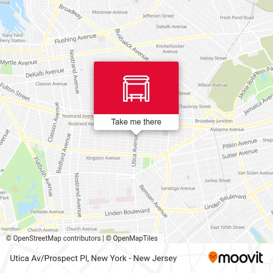 Utica Av/Prospect Pl map