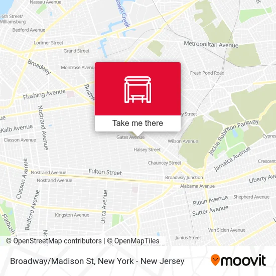 Broadway/Madison St map