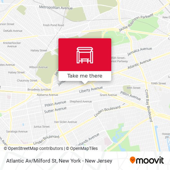 Mapa de Atlantic Av/Milford St