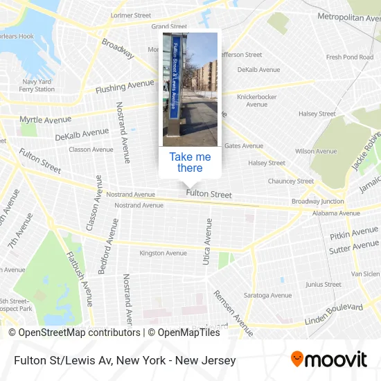 Fulton St/Lewis Av map
