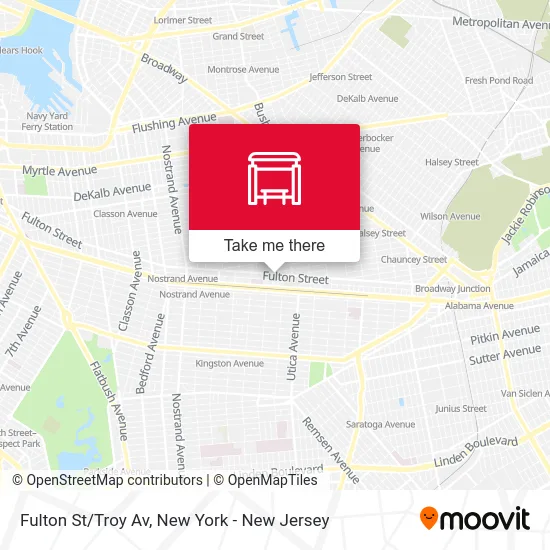 Fulton St/Troy Av map