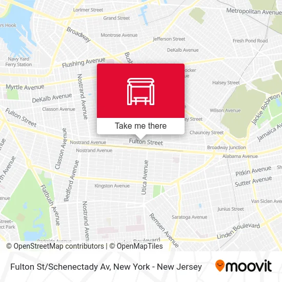 Fulton St/Schenectady Av map