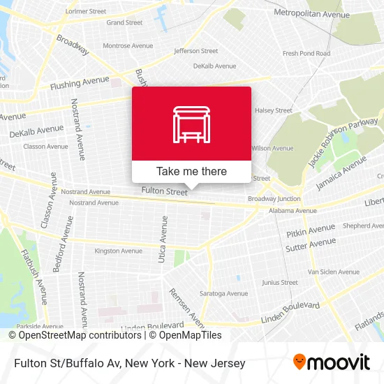 Fulton St/Buffalo Av map