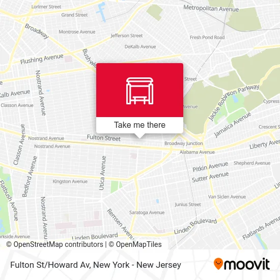 Fulton St/Howard Av map