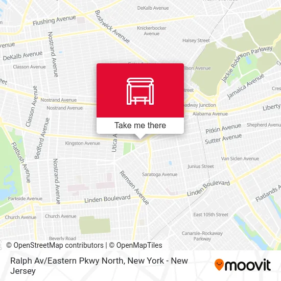 Ralph Av/Eastern Pkwy North map