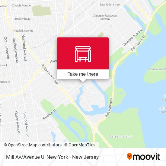 Mill Av/Avenue U map