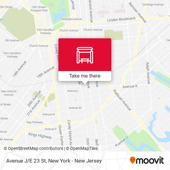 Mapa de Avenue J/E 23 St