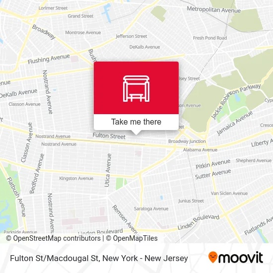 Fulton St/Macdougal St map