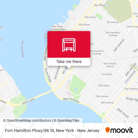 Fort Hamilton Pkwy/86 St map