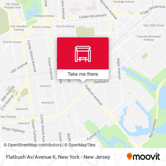 Flatbush Av/Avenue K map