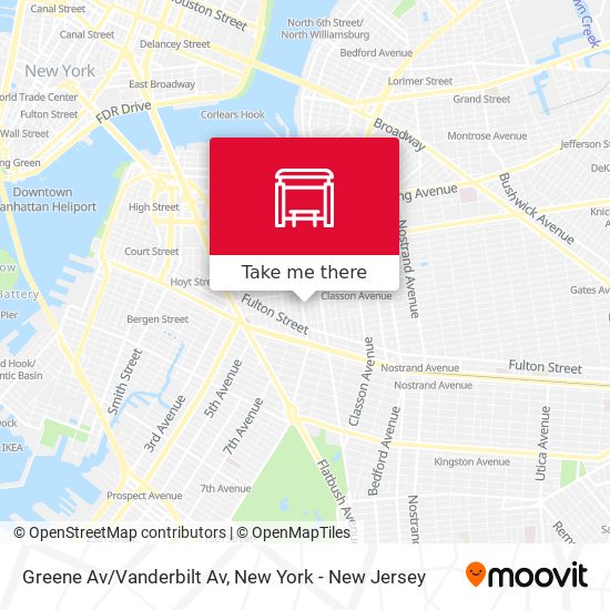 Mapa de Greene Av/Vanderbilt Av