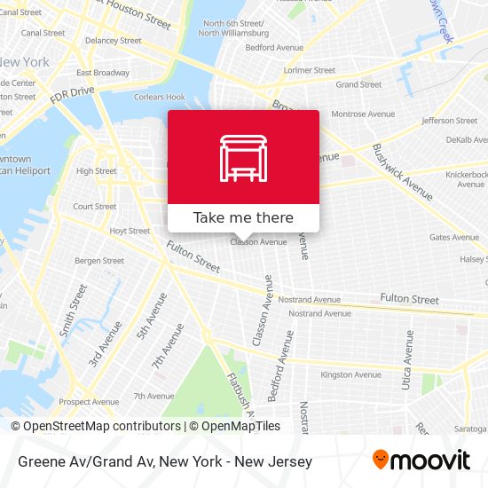Mapa de Greene Av/Grand Av