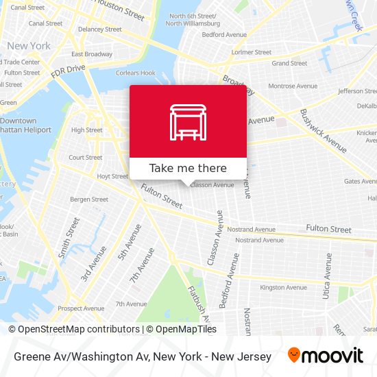 Mapa de Greene Av/Washington Av