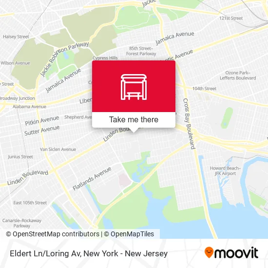 Eldert Ln/Loring Av map