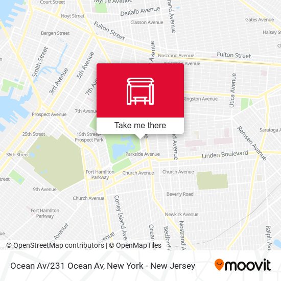 Mapa de Ocean Av/231 Ocean Av