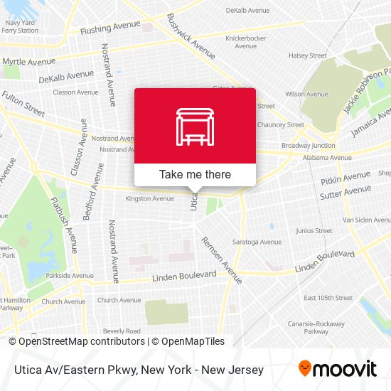 Mapa de Utica Av/Eastern Pkwy