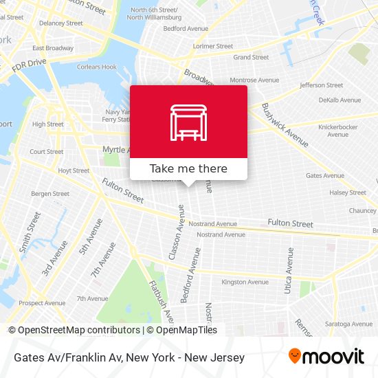 Mapa de Gates Av/Franklin Av