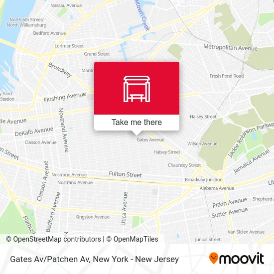 Gates Av/Patchen Av map