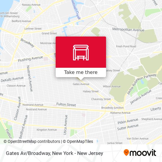 Mapa de Gates Av/Broadway