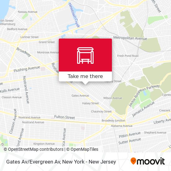 Mapa de Gates Av/Evergreen Av