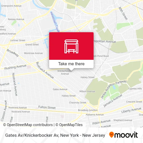 Gates Av/Knickerbocker Av map