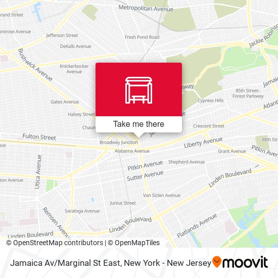 Mapa de Jamaica Av/Marginal St East