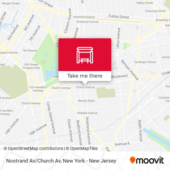 Mapa de Nostrand Av/Church Av