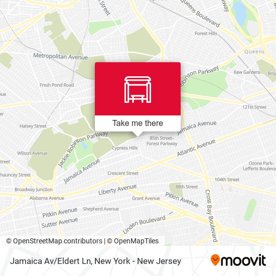 Mapa de Jamaica Av/Eldert Ln