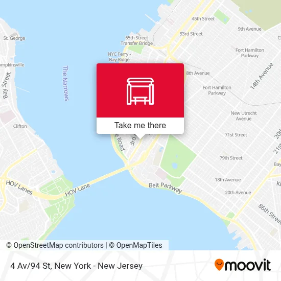 4 Av/94 St map
