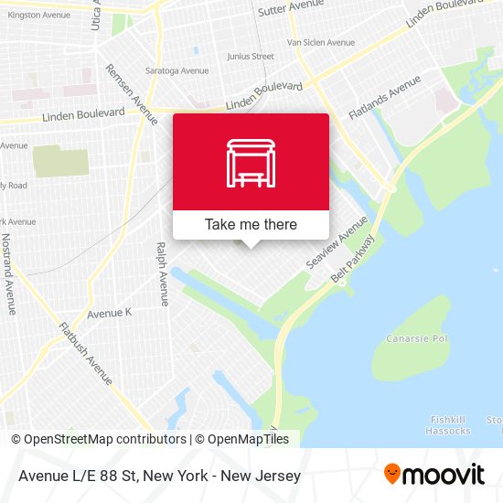Mapa de Avenue L/E 88 St