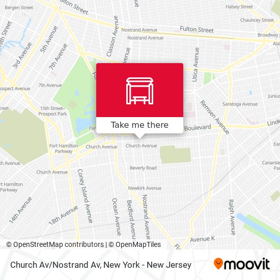 Mapa de Church Av/Nostrand Av