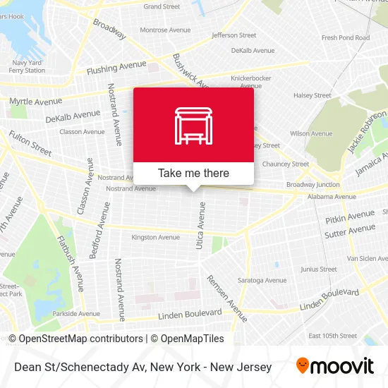 Dean St/Schenectady Av map