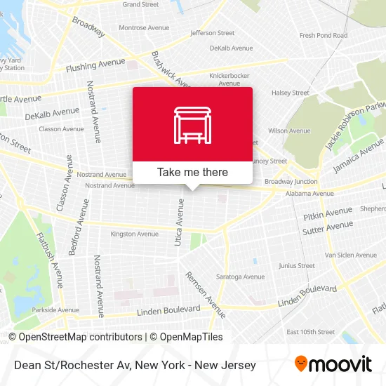 Dean St/Rochester Av map